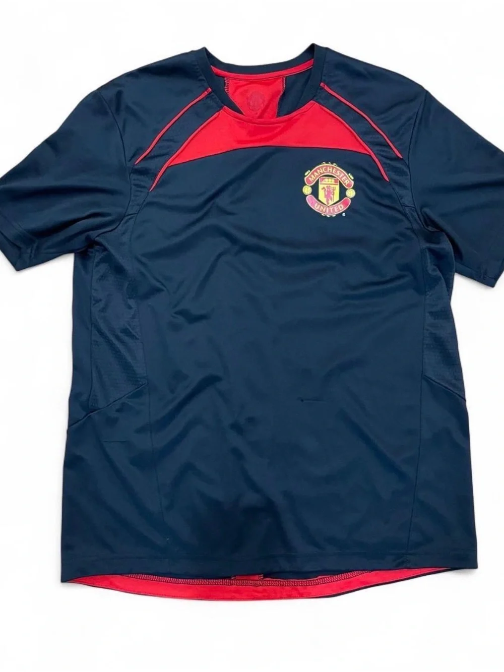 adidas Navy and Red Manchester United Training Jersey